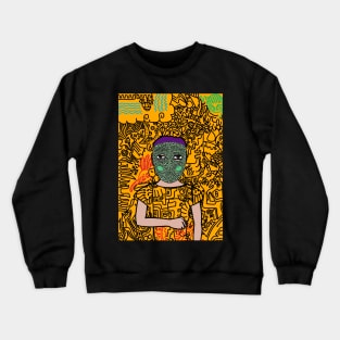 Captivating Charm: A Timeless Portrait Crewneck Sweatshirt